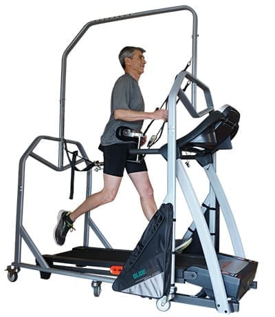 body weight supported treadmill training system by GlideTrak
